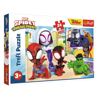 Puzzle Spidey és csodálatos barátai 24 maxi darab Trefl