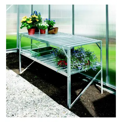 Vitavia Garden Alumínium állvány VITAVIA 120x52 cm 2 db polccal ezüst