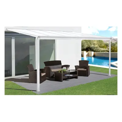 Lanit Plast Alumínium pergola LANITPLAST WALL 33 fehér + bronz PC