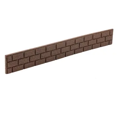 LEGI Kerti palánk BRICKS 120 x 15 cm, barna (csatlakozóval és szögekkel)