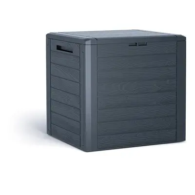 Prosperplast Kerti doboz WOODEBOX 140 l - antracit 58,5 cm