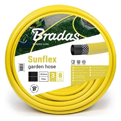 Kerti tömlő BRADAS SUNFLEX 3/4", 50 m, átlátszatlan sárga