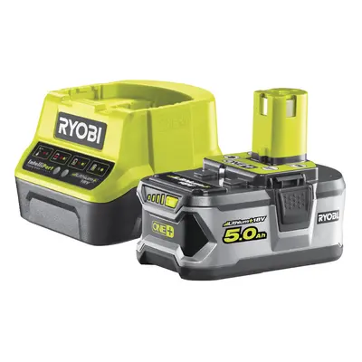 Akkumulátor és töltő RYOBI 18V 1x 5,0 Ah Li-Ion