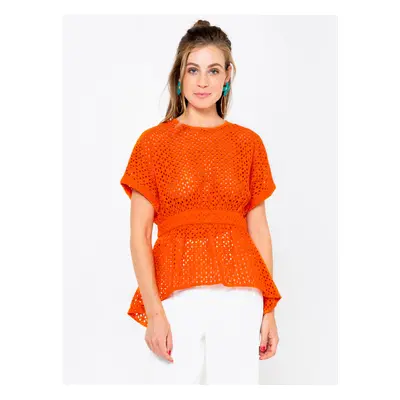 Orange blouse CAMAIEU - Women