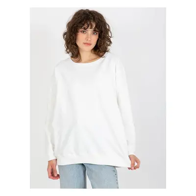 Women's classic over size sweatshirt - ecru