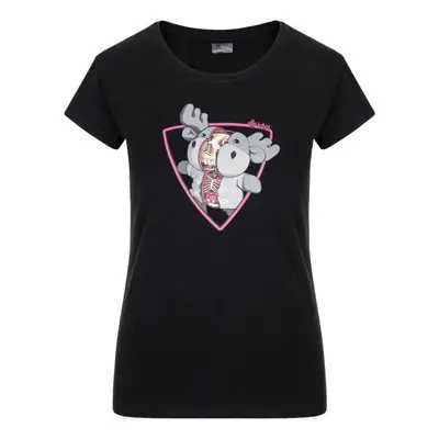 Women's cotton T-shirt Kilpi ALBION-W BLACK