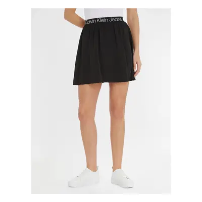 Black Ladies Mini Skirt Calvin Klein Jeans - Ladies