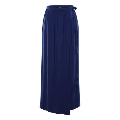 Navy blue women's maxi skirt Alpine Pro LARCA