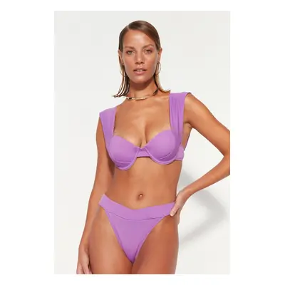 Trendyol Purple Underwire Bikini felső