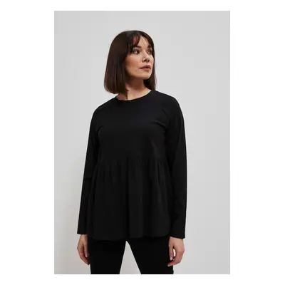 Cotton blouse with ruffles