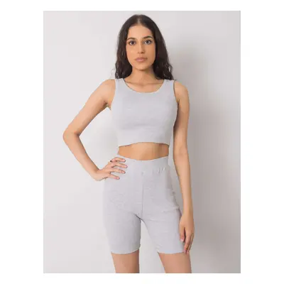 Grey cycling shorts Justine RUE PARIS