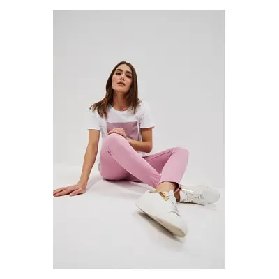 Smooth trousers - pink