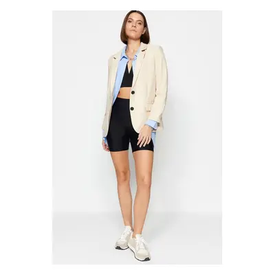 Trendyol Stone Regular Lined Woven Blazer Jacket