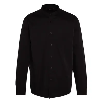 Trendyol Limited Edition Black Regular Fit Crew Collar Shirt