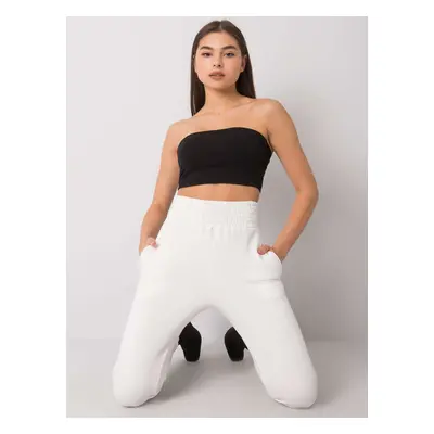 Ecru Ashland high-waisted sweatpants