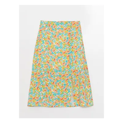 LC Waikiki Women's Zippered Waist Floral Skirt