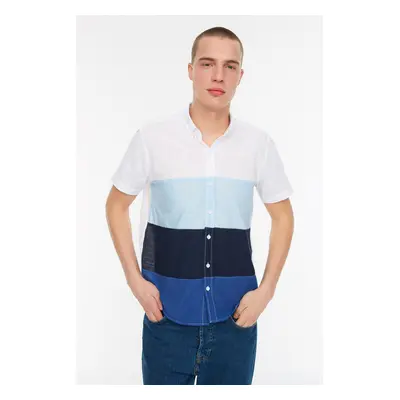 Trendyol Shirt - Blue - Slim fit