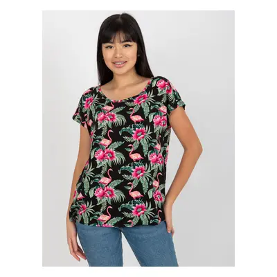 Women's Blouse with Short Sleeves Sublevel - multicolored