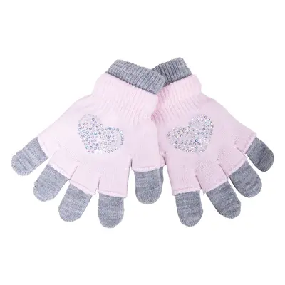 Yoclub Kids's Gloves RED-0242G-AA50-008 Navy Blue