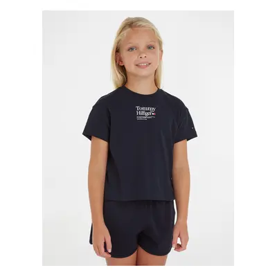 Dark blue girly T-shirt Tommy Hilfiger - Girls