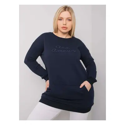 Dark blue kangaroo sweatshirts in larger sizes