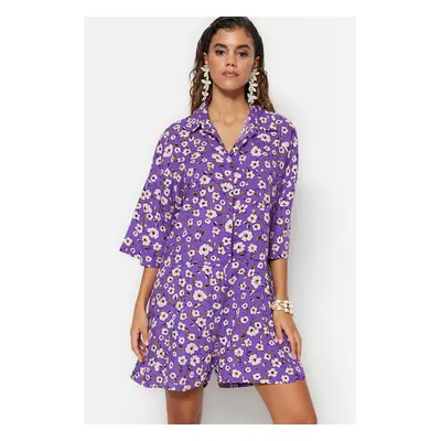 Trendyol Floral Patterned Woven Jumpsuit