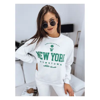 Women's sweatshirt NEW YORK ecru Dstreet