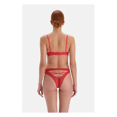 Dagi Red Fully Padded Underwire Lace Bra