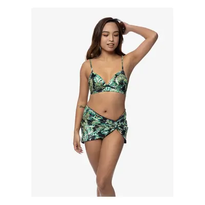 Black and Green Women's Patterned Swimwear Skirt DORINA Kano - Women