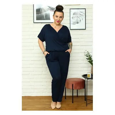 Női overál Karko Karko_Jumpsuit_Q095_Navy_Blue