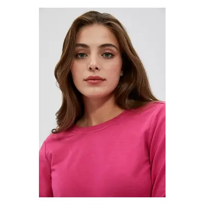 Sweatshirt with neckline on back