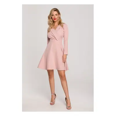 Női ruha Makover Makover_Dress_K138_Crepe_Pink