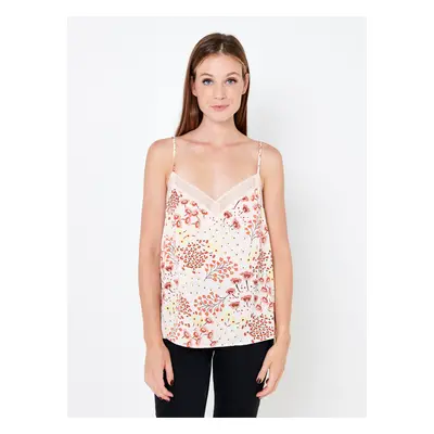 Creamy floral top CAMAIEU - Women