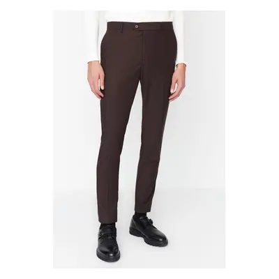 Trendyol Brown Men's Slim Fit Iron-On Trousers