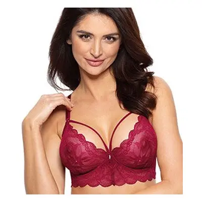 Delicate bra Charlize / B2 - burgundy