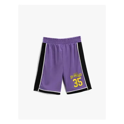 Koton Color Blocked Basketball Shorts