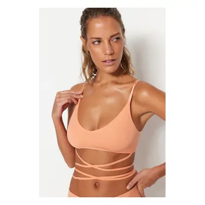 Trendyol Salmon Seamless/Seamless Binding Capless Bralette Bra