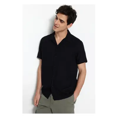 Trendyol Black Unisex Relaxed Fit Short Sleeve Shirt