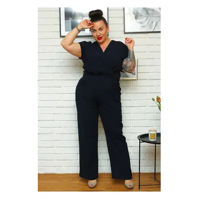 Karko Woman's Jumpsuit Q256 Navy Blue