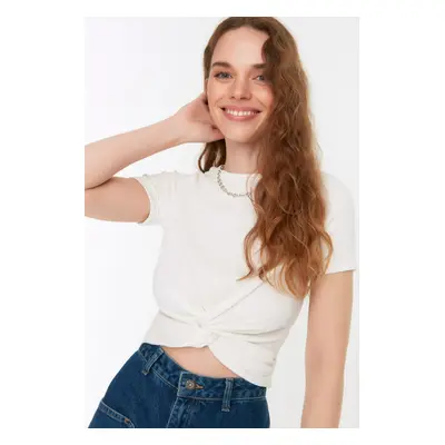 Női crop top Trendyol Anthracite