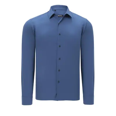 G726 DEWBERRY MENS SHIRTS-INDIGO