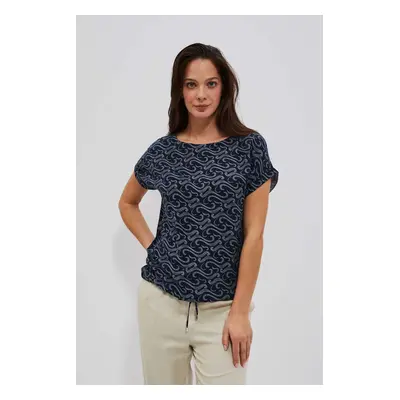 LADIES SHIRT L-KO-4044 NAVY