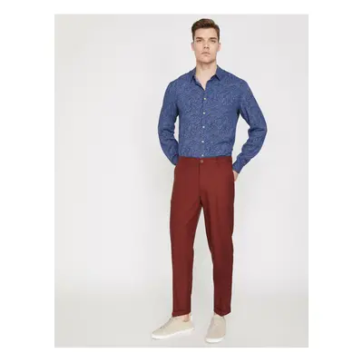 Koton Men's Red Pocket Detailed Trousers