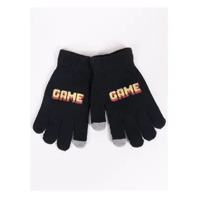 Yoclub Kids's Gloves RED-0108C-AA5E-003