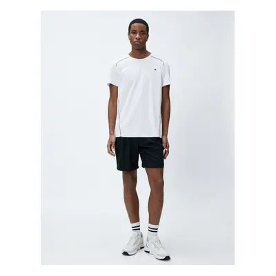 Koton Short Sports Shorts with Lace-Up Waist and Pocket.