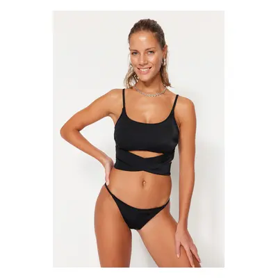 Trendyol fekete brazil bikini alsó