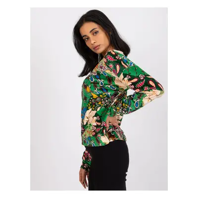 Green patterned blouse Nikola