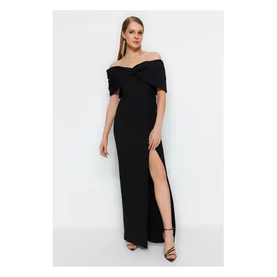 Női ruha Trendyol TPRSS23AE00067/Black