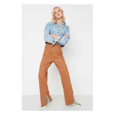 Trendyol Teve Szakadt Részletes Rés High Waist 90's Wide Leg Jeans