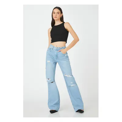 Koton Jeans Relaxed Fit magas derék, széles láb - Bianca Jean